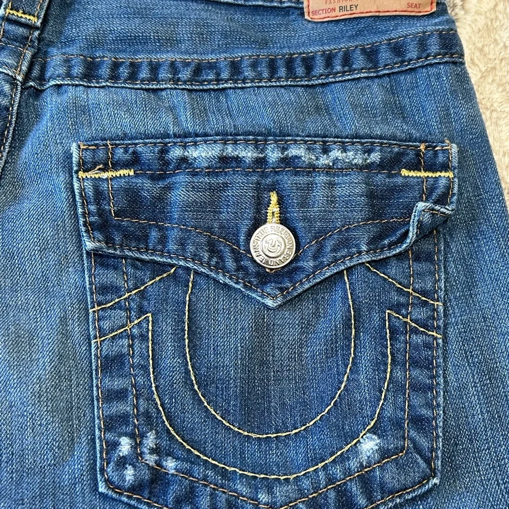 True Religion Riley Blue Denim Bermuda Shorts size 29 - Picture 8 of 11